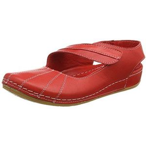 Andrea Conti Dames 0021562 gesloten sandalen met sleehak, Rood Rood 021, 40 EU