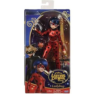 Bandai - Miraculous Ladybug en Cat noir - Pop - Ladybug - Marinette - Beweegbare speelpop 26 cm - P50014