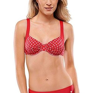 Schiesser 146647 damesbadpak met beugel, Rood (rood 500), 85B