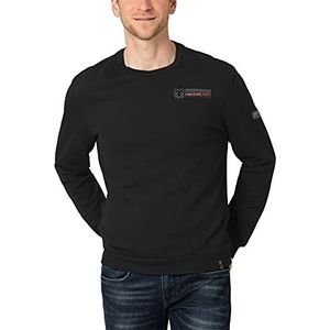 Timezone Sweatshirt met ronde hals voor heren, Caviar Black, 3XL