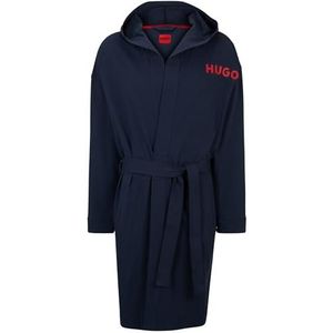 HUGO Heren Linked Robe Dressing Gown, Dark Blue405, S