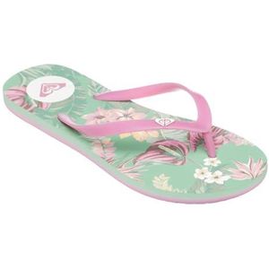 Roxy The Sea Damessandalen, groen/roze, 39 EU, green pink, 39 EU