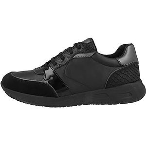 Geox D Bulmya A Sneakers voor dames, zwart, 39 EU