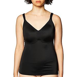 Ahh By Rhonda Shear Women's Molded Cup Bra Camisole with Padded Strap, Black, Medium