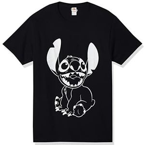 Disney Men's Lilo & Stitch Negative Stitch T-Shirt, Black, XX-Large