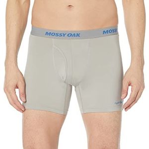 Mossy Oak Heren Vissen Boxer Korte Ondergoed, Cool Grey, M