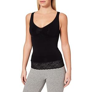 Belly cloud Dames Bügelloser Vormende Shape-Top met anti-slip kant op de band, Seamless, figuurvormend