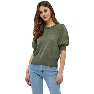 Minus Dames Liva Knit T-shirt Green Field Melange, S