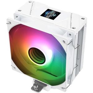 Thermalright Assassin Spirit 120 Vision White ARGB CPU-luchtkoeler met 1,54 inch IPS-scherm, 120 mm PWM-ventilator, ondersteunt Intel lga1700/1150/1151/1200/1851, AMD AM4/AM5