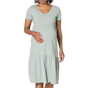 ESPRIT Maternity Damesjurk Nursing Ss Jurk, Grey Moss - 027, 34