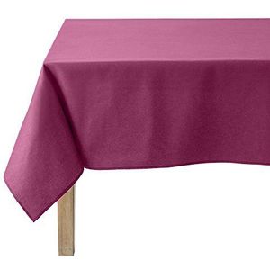 Coucke tafelkleed rechthoek Uni fuchsia katoen 150 x 190 cm