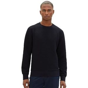TOM TAILOR Sweatshirt voor heren, 10668 - Sky Captain Blue, XXL