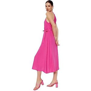 Trendyol Dames lijn Regular Fit geweven jurk, Fuchsia, 40