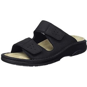 Berkemann heren tobias slippers, matzwart, 46.5 EU