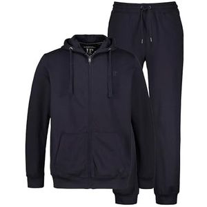 JP 1880 Heren grote maten grote maten Menswear L-8XL joggingpak, 2-delig, homewear, jas en broek, tot maat 8XL 802933, donkermarine, XXL