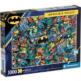 Clementoni - 39575 - Onmogelijke Puzzel - Batman - 1000 stukjes - Made in Italy, legpuzzel voor volwassenen en kinderen, vanaf 10 jaar