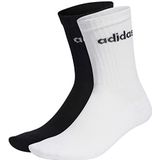 adidas Linear Crew Cushioned 3 Pairs Standaard Sokken Medium Heather middengrijs / wit / zwart M