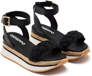GIOSEPPO HAMPSTEAD Sportsandalen - Zwart - Natuurlijke Materialen