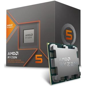 AMD Ryzen 5 8600G processor (Radeon geïntegreerde grafische kaart,Ryzen AI, 6 Cores/12 threads, 65W TDP, Socket AM5, 22MB Cache, tot 5,0Ghz klokfrequentie, met koeler wraith stealth )