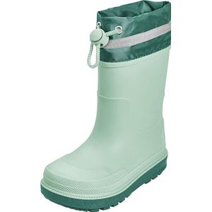 Playshoes Jongens Unisex kinderen rubberlaarzen, groene manchet, 24 EU, Groene manchet, 24 EU