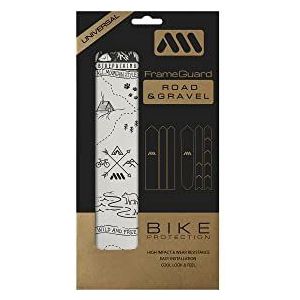 All Mountain Style AMS Framebescherming voor gravelbikes/racefietsen - Beschermt je fiets tegen krassen en deuken, Bikepacking Zwart