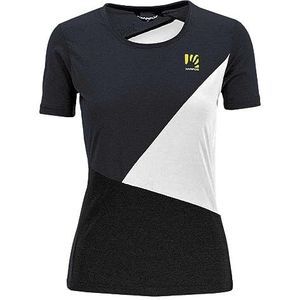 Karpos Nuvolau W Jersey T-shirt voor dames, Schaduwblauw/wit/zwart, L