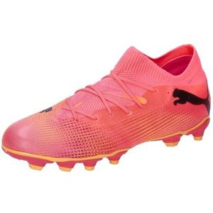 PUMA Future 7 Match FG/AG JR Voetbalschoen, Sunset Glow Black-Sun Stream, 1.5 UK, Sunset Glow PUMA Black Sun Stream, 34 EU