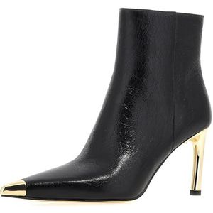 Michael Kors Kasia Heeled Bootie, dameslaarzen, Zwart, 37 EU