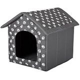 Hobbydog R3 BUDSWL4 Doghouse R3 52X46 cm Grijs met Pootjes, M, Gray, 1.10000000000000001 kg