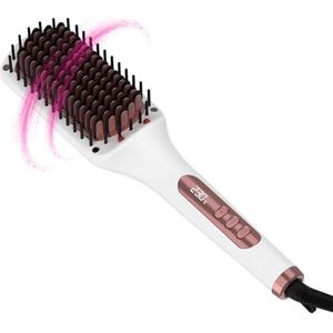 Solac - Stijlborstel Expert Ion Brush | 65W | 3D-pinnen met keramische coating | Ionentechnologie | 6 temperatuurstanden 130-230°C | Elektronisch display | Automatische uitschakeling | 360° draaikabel