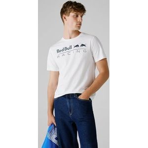 Red Bull Racing X Pepe Jeans Team Logo Tee T-shirt, wit (wit), S voor heren, Wit (wit), S