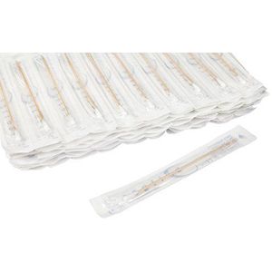 NeoLab 2-1019 wattenstaafje steriel, houten steel 150 x 2,2 mm, kop 4-5,5 mm (100 stuks)