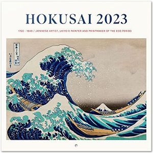 Grupo Erik CP23048 Kalender 2023 Japanese Art Hokusai - Wandkalender 12 Maanden - Broschürenkalender 2023 30x30 cm - Fsc-gecertificeerde wandkalender - +Bonus 4 maanden