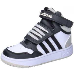 adidas Hoops Mid 3.0 Kinderschoenen, uniseks, voor kinderen, Ftwr White Core Black Orbit Grey, 23.5 EU