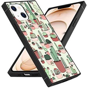 Hoes voor iPhone 13 Mini Cactus Pattern Full Body Case