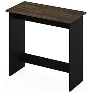Furinno Simplistic bureau, computertafel, pc-tafel, bureau, hout, Columbia walnoot/zwart, 39,4 x 80 x 75,7 cm