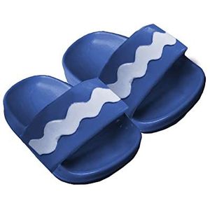Heless 2008 - badschoenen voor poppen, trendy badslippers in blauw, maat 38-45 cm