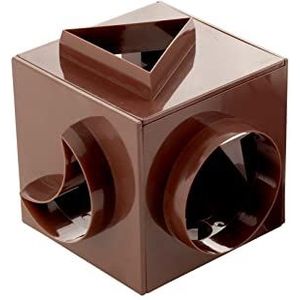 Home Cubo uitsteekvormpjes, 11 cm, bruin, 12 x 12 x 12 cm