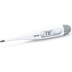 Beurer Ft-09 Digitale Lichaamsthermometer, Waterdicht, LCD-Display, Met Akoestisch Signaal, Zonder Kwik, Zonder Glas, Wit