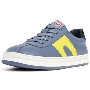 Sneakers - Runner Four Twins - Leer - Glad leer - Ronde neus - Platte hak