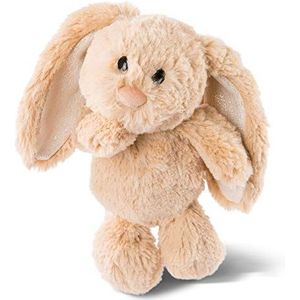 NICI 46333 Knuffelig zacht speelgoed konijntje licht braun met glinsterende oren 20cm, lichtbruin
