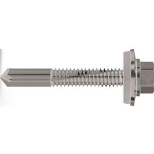 Refabo Schroeven zelftappend RP-K Plus boorschroeven 5,5 x 70 met zeskantkop en E16 afdichting, klembereik 1-12 mm, bimetaal A2, staal - 100 stuks