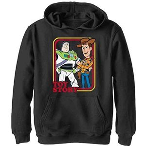 Disney Kids Pixar Toy Story 4 Vintage Duo Youth Pullover Hoodie, Black, X-Large, zwart, XL