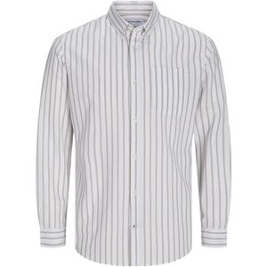JACK & JONES Heren Jjeoxford Shirt Ls Noos shirt met lange mouwen, Crocker/Stripes: strepen, XS