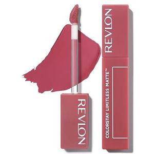 Revlon Lipstick, ColorStay Limitless Matte Liquid Lipstick, Veganistische formule, vlekvrij, duurzaam, licht en comfortabel, waterdicht, 006 Manifest, 5 ml