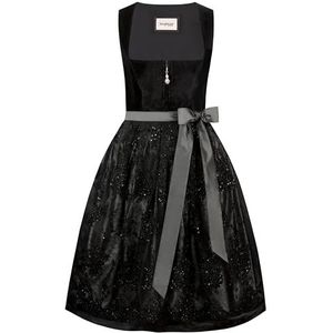 STOCKERPOINT Dirndl 'Esta'  grijs / zwart