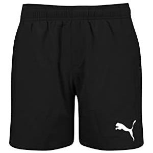 PUMA Boy's Medium Length Shorts Swim Trunks, Black, 140, zwart, 140 cm