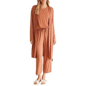 Women'Secret Dames badjas ""Spring Soft Touch"", Lichtbruin, M