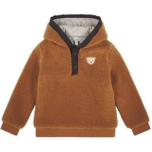Steiff Teddy fleece sweatshirt voor jongens, Cashew, 128 cm