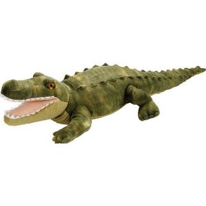 Wild Republic Knuffelknuffel van Green Alligator, knuffelspeelgoed van Cuddlekins, cadeaus voor kinderen, 40 cm